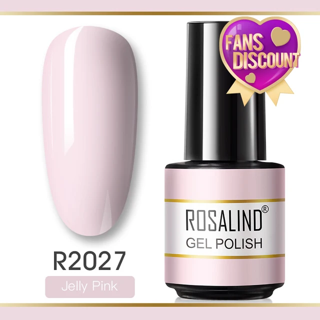ROSALIND Gel Nail Polish Glitter Gel For Manicure Art Semi Permanent Hybrid Varnish Need UV LED Base Top Coat Nail Polish RAR2027