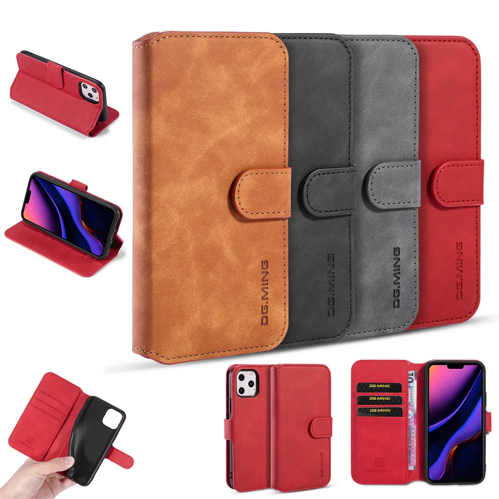 

Luxury Leather Wallet Phone Case For Huawei P Smart 2019 Case Magnetic Book Flip Wallet Holder Card Slot Flip Stand Full Cover