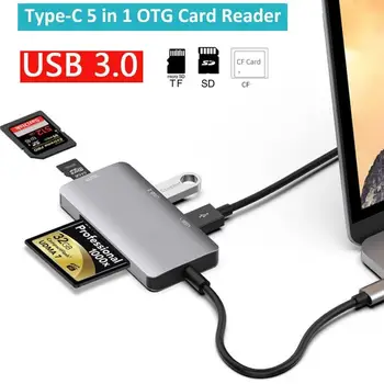 

Smart Card Reader USB 3.0 Type C to SD Micro SD TF CF Adapter for laptop Accessories OTG Cardreader Smart Memory SD Card Reader
