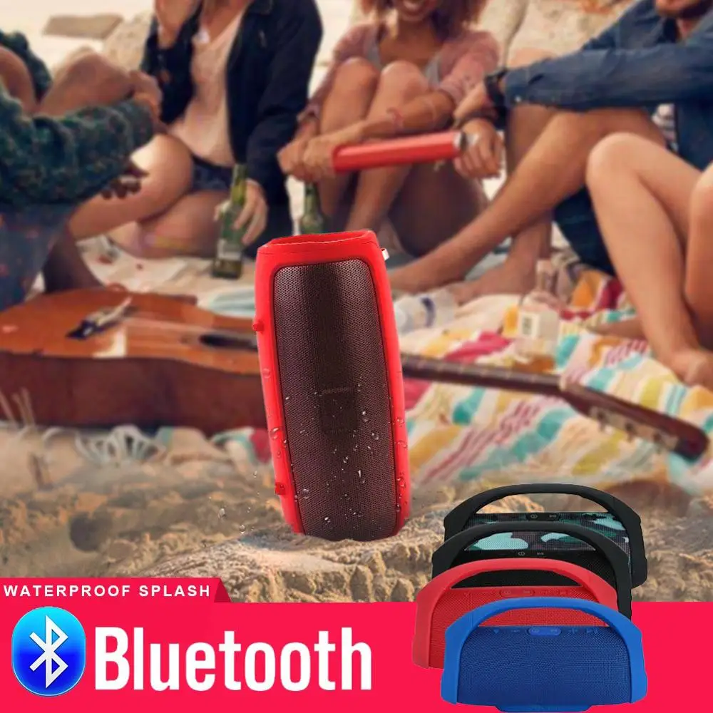 Professional IPX7 Portable Waterproof Outdoor HIFI Column Wireless Bluetooth Speaker Subwoofer Sound Box Support FM Radio TF Mp3