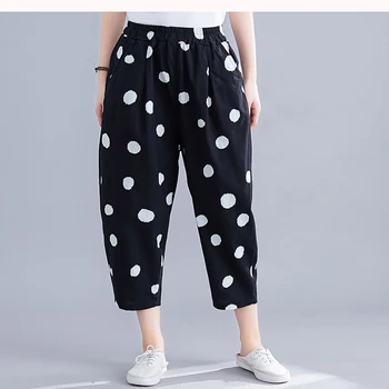 

Womens Pants Trouser Bottoms Big Loose Oversized Elastic Waist Polka Dots Sweet Cute Fashion Casual for Spring Summer BO25531514