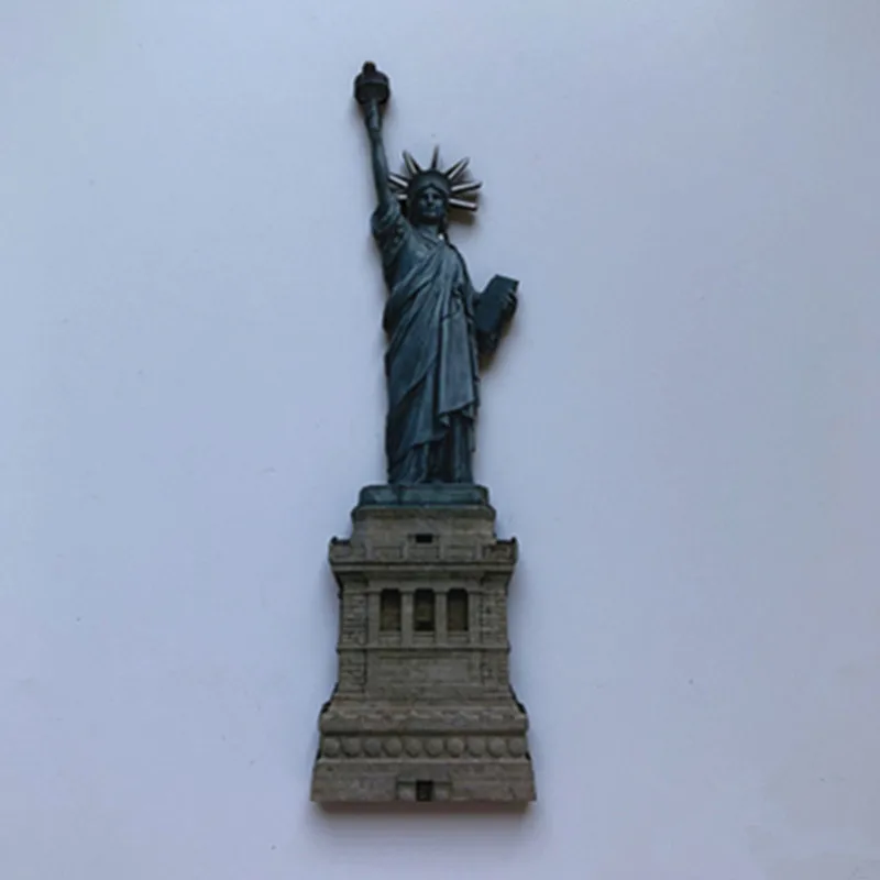 

American Statue of Liberty Seattle Wooden Fridge Magnet A602