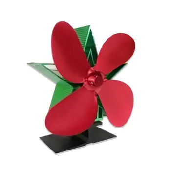 

European and American Christmas Fireplace Fan thermal Supplies Stove Fan for Wood Log Burner Overheating protection