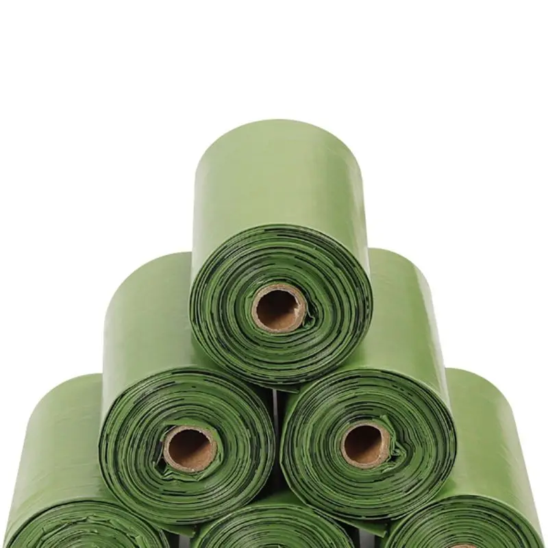 Bolsas de caca de perro Biodegradable perro bolsas de residuos casa bolsa de basura cocina Y98D