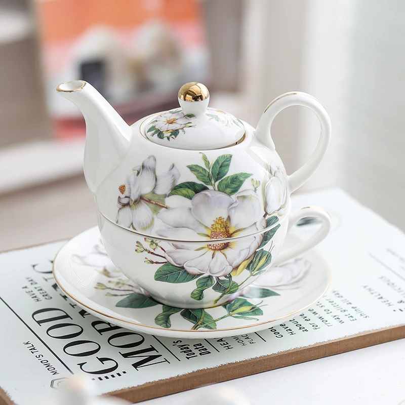 Coffee cup European-style luxury English retro flower tea set