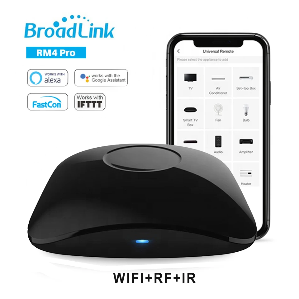 Broadlink Rm4 Pro Ir Rf Wifi Universal Remote Controller Smart Home Automation Compatible With Alexa Google Home - Automation - AliExpress