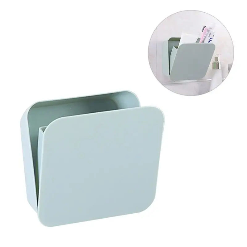 Контейнер для пасты для хранения Съемный настенный ящик для хранения водонепроницаемый держатель для щёток для ванной комнаты спальни кухни 19x13 см