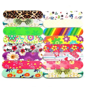 

10PCS Colorful Nail File Sanding Polishing Buffer Block UV Gel Nail Polisher Manicure Pedicure Tools Nail Care Tools Grey Boat