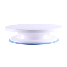 Инструменты для выпечки с нескользящей пластиковой вертушкой для торта Прочный Стол для торта вращающийся диск для торта