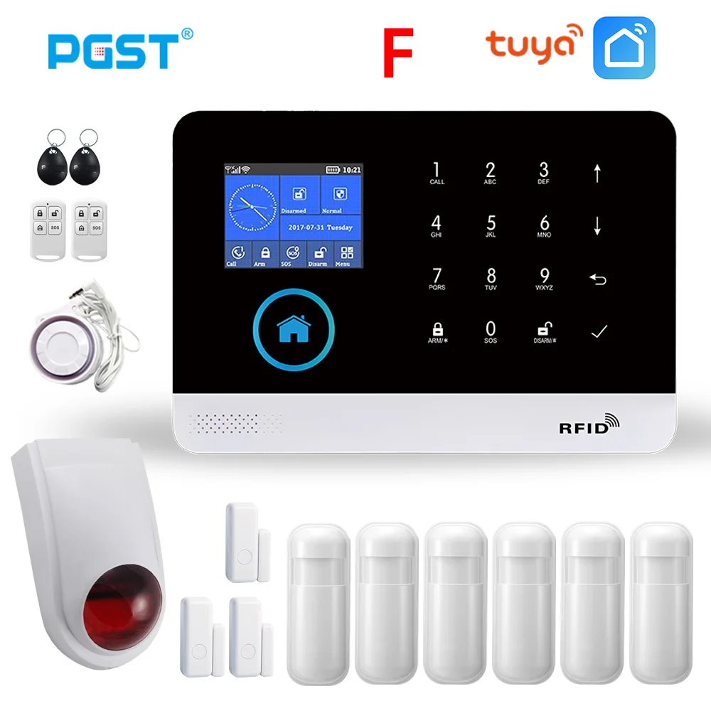PGST PG103 беспроводная домашняя GSM охранная сигнализация с беспроводной сиреной