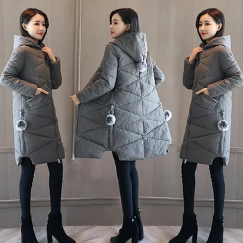 

Loose Size Plus Parka Lady Fashion Hooded Winter Coat New Women Thick Cotton Padding Warm Winter Jacket Women Outwear XY103