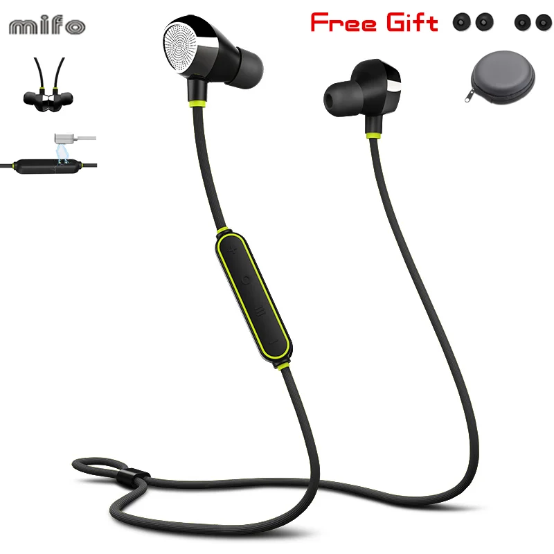 Mifo i8 Wireless Bluetooth 5.0 Headset Sport Noise Cancelling Magnetic Attraction Earphone Swimming Hd Music Earphone Running