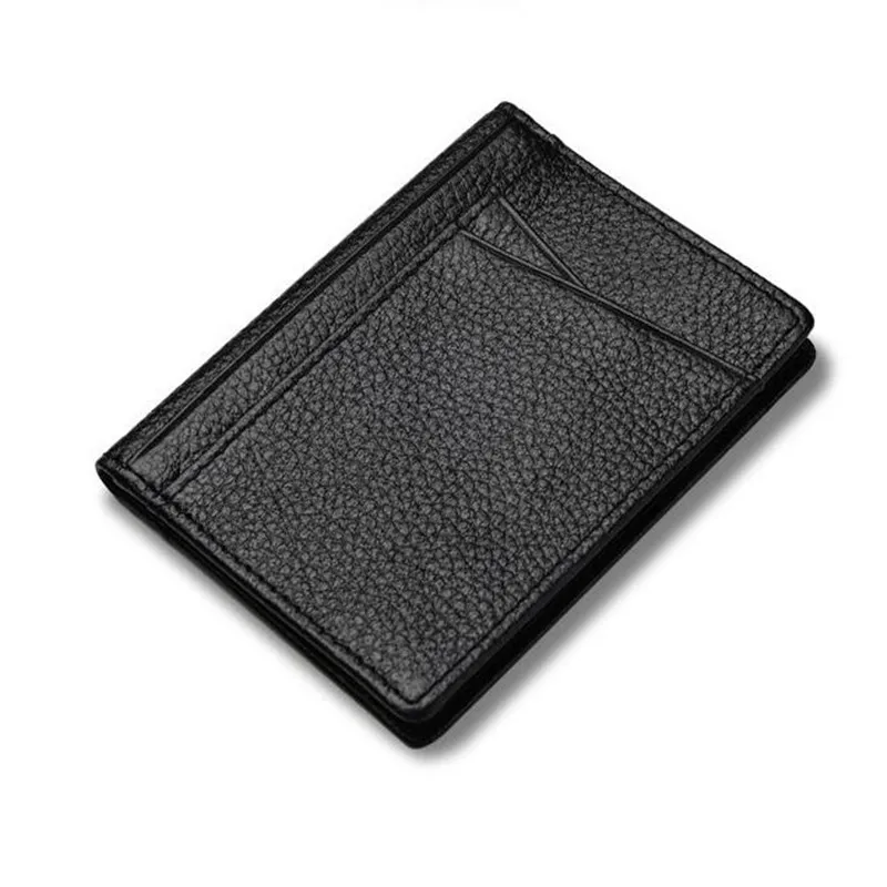 Mini Credit Card Holder Wallet Super Slim Soft Wallet 100% Genuine Leather Purse Card Holders Men Thin Small leather wallet wallet card holder card holder credit card holder credit card wallet card wallet wallet card bag document card wallet