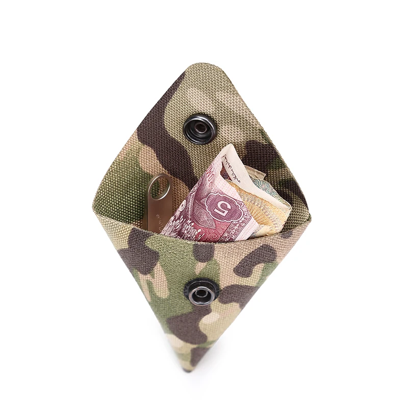 

Mini Triangle Tactical EDC Tool Pouch Neck Lanyard Wallet Coin Key Holder Outdoor Sports Hunting Accessories Small Storage Bag