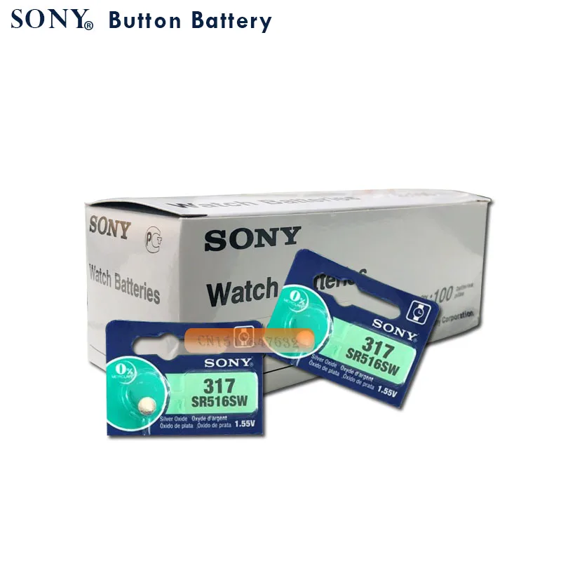 5 шт. Sony 100% оригинал 317 SR516SW SR516 1 55 в таблетка из оксида серебра сделано Японии