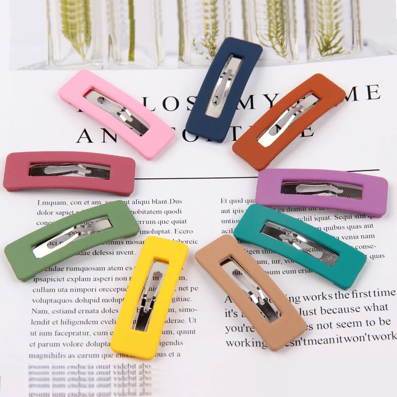 Стиль, Лидер продаж, Южная Корея, тусклый полированный BB зажим, заколка, Детские аксессуары для волос, головной убор, милые заколки