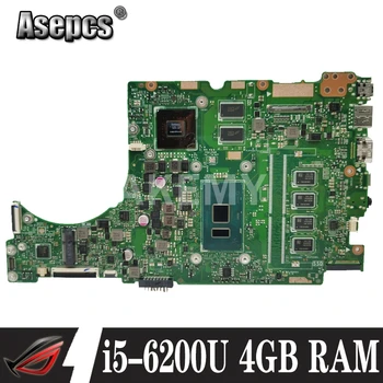 

Akemy laptop Motherboard For Asus UX310UVK UX310UQ UX310UQK RX310U RX410U UX410UV UX410UQ UX410UQK Mainboard i5-6200U 4GB RAM