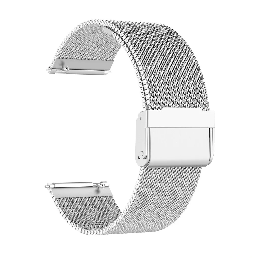 Носимые устройства из нержавеющей стали сетка замена ремешок для часов Fitbit Versa 2
