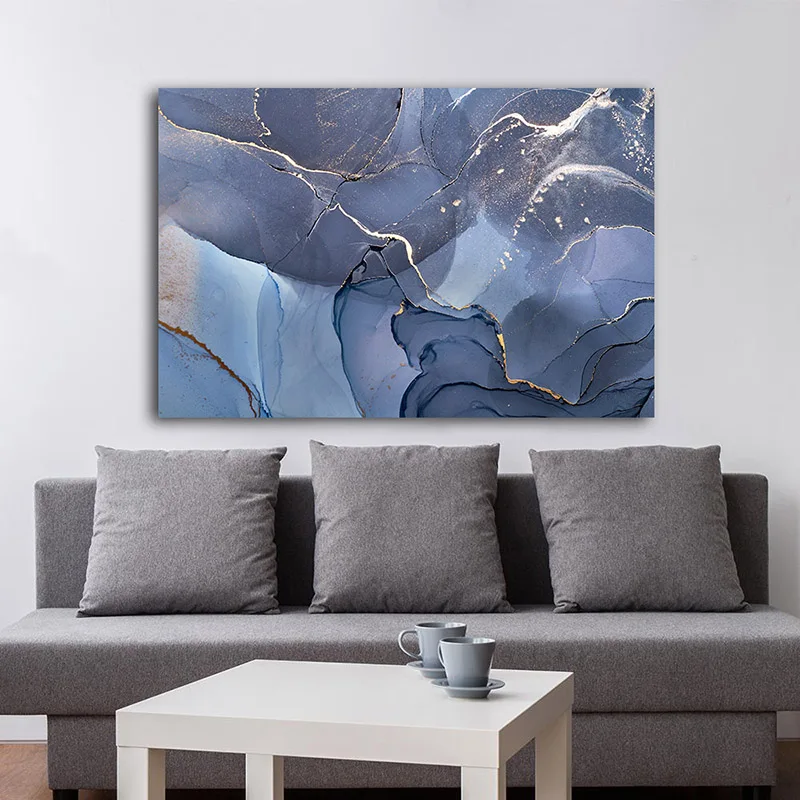 Marble-Texture-Abstract-Poster-Gold-Blue-Wall-Art-Print-Modern-Style-Canvas-Ink-Painting-Nordic-Decorative