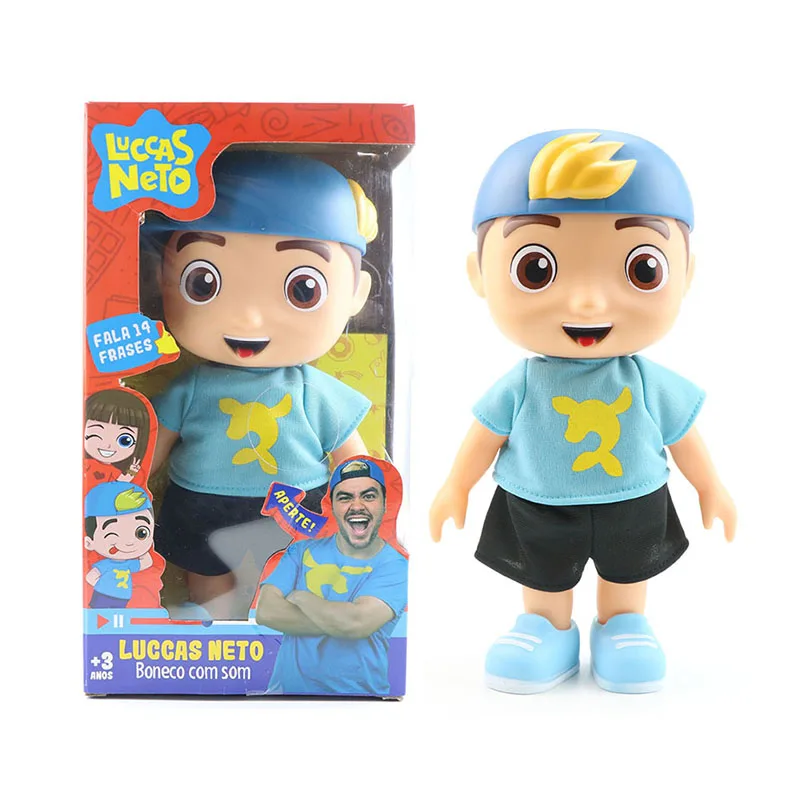 

Luccas Neto Doll Action Figure Toys 10inch Vinyl Model Toy With Sound For Kids Birthday Christmas Gift
