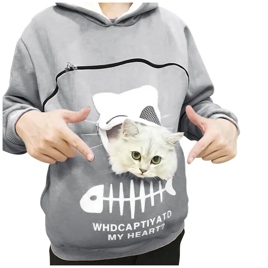 cat cuddle hoodie