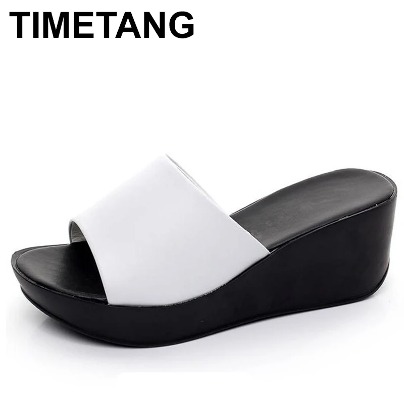 TIMETANG 2019 новые летние туфли на платформе босоножки обувь с нескользящей подошвой