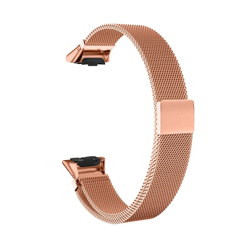 RoseGold Ремешок для samsung Galaxy Fit, универсальный, совместимый, из нержавеющей стали, Миланский Браслет, сменный ремешок, надежная производительность, 14 мм - Цвет: RoseGold