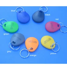 10 pces rfid tag chave fob 125 khz proximidade id cartão chip em 4100 para o sistema de controle acesso