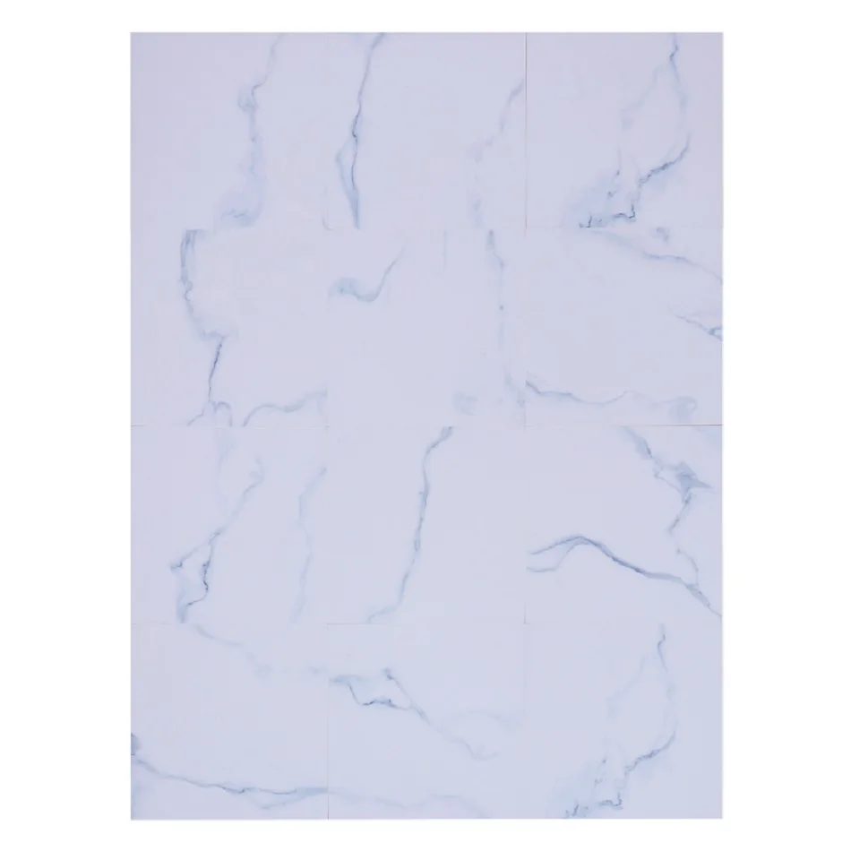 Белая мраморная плитка, наклейка на пол, ПВХ, водонепроницаемые самоклеющиеся обои, наклейка для ремонта пола, декор для ванной комнаты 30*30 см