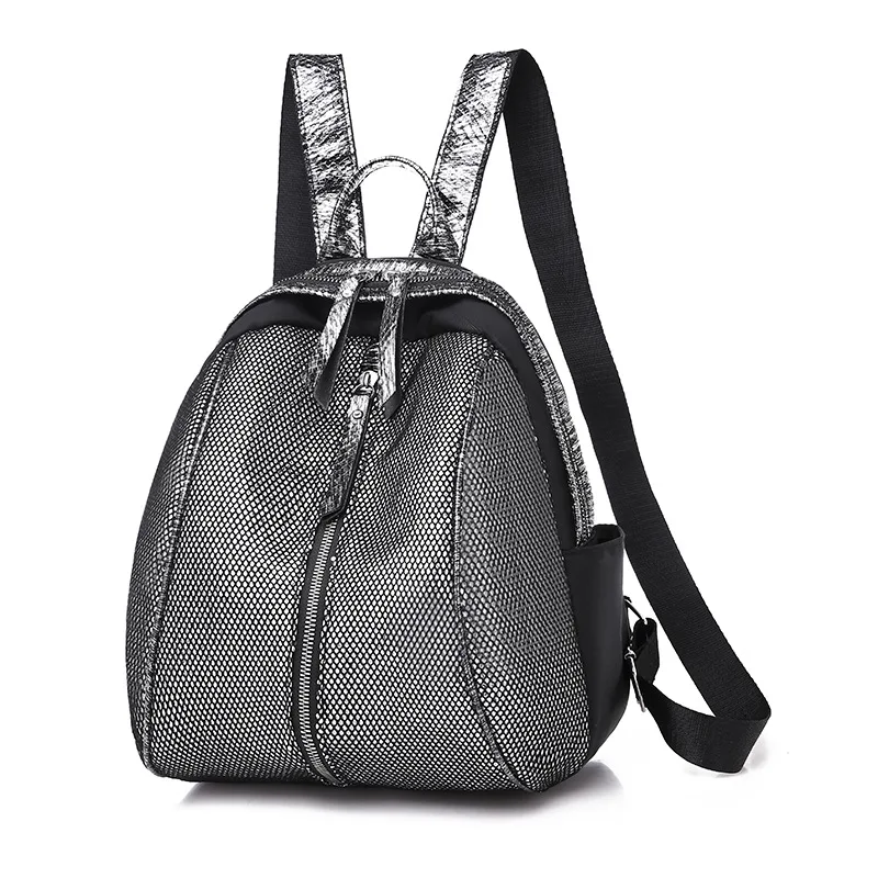 Рюкзак с перекрещивающимися границами, новинка года, СТИЛЬНЫЙ средний рюкзак для школьников и студентов, сетчатая школьная сумка с блестками, уличная Водонепроницаемая дорожная сумка Ba