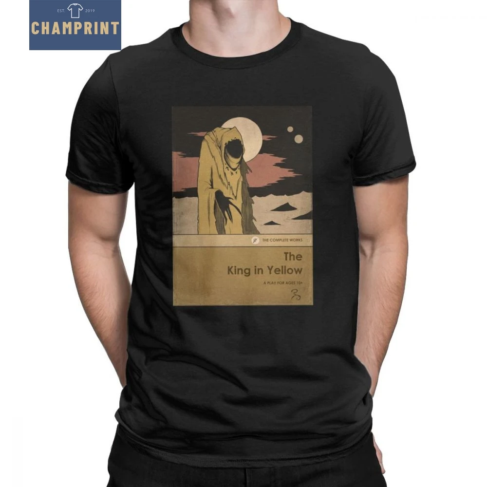 

Gli Uomini Del Re In Giallo Call of Cthulhu T-Shirt Lovecraft Necronomicon Girocollo Maniche Corte Magliette T-Shirt