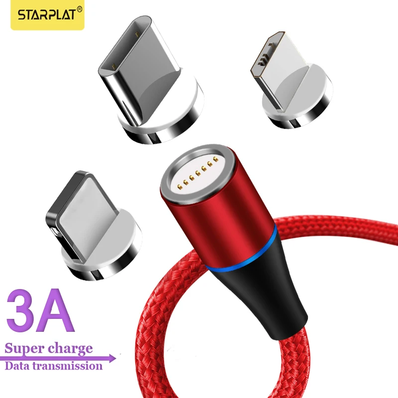 Магнитный зарядный кабель Micro USB для iPhone Samsung Android мобильный телефон провод
