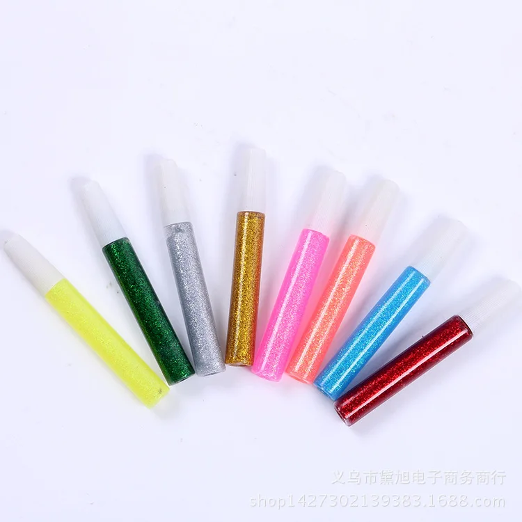 

8-Color Gold Powder Pigment Children Flocked Graffiti KT Board Gold Powder Pigment