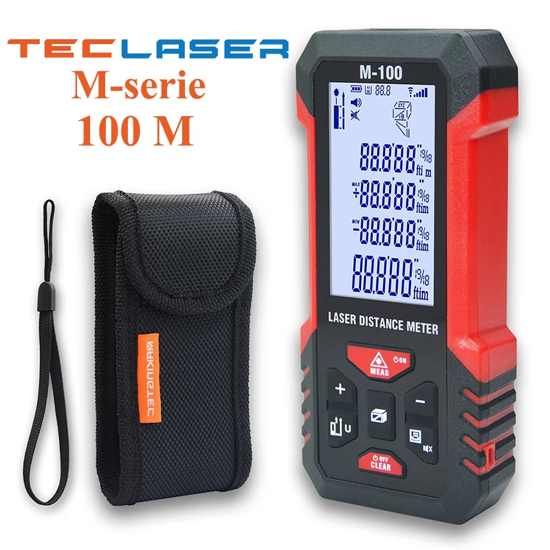 Лазерный дальномер TECLASER цифровой измеритель расстояния 40-100 м | Инструменты