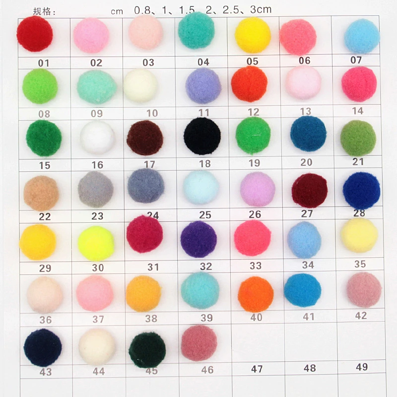 White Pompom 20g Pom Poms Craft Supplies for Kids Wedding Home Decorations