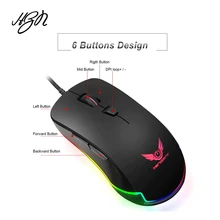 S600 Высококачественная Проводная игровая мышь USB Оптический геймер мышь 5000 dpi 6 кнопок для ноутбуков настольных ПК Компьютерные мыши