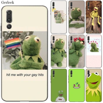 

Tpu Cell Phone Case Kermit The Frog Funny For Huawei Honor 6A 7X 7A 7C 8 8X 8C 9 Note 10 P30 Lite Pro Cover Shell