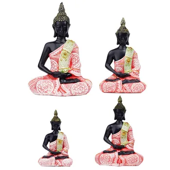 

NEW 2020 BUDDHA STATUE THAILAND BUDDHA SCULPTURE GREEN RESIN HAND MADE BUDDHISM HINDU FENGSHUI FIGURINE MEDITATION HOME DECOR