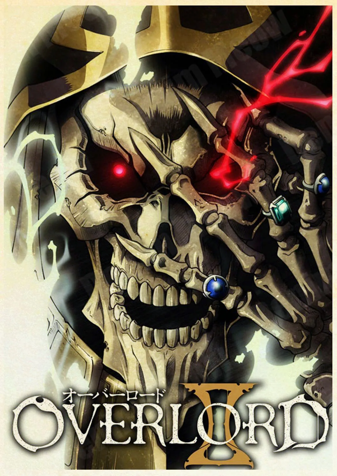オーバーロード　ポスター Overlord Metal Poster, Japanese Anime, Retro, Tin, for Bar