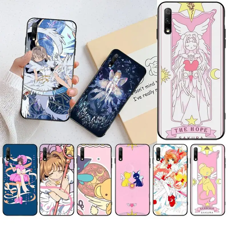 Sakura Card Captor Cardcaptor черный ТПУ мягкий резиновый чехол для телефона Huawei Honor 30 20 10 9 8 8x 8c