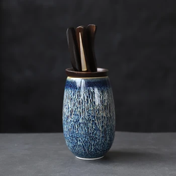 

LUWU ceramic tea ceremony sets blue chinese tea accessories