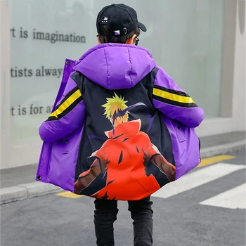 

Children Boy's Winter Coat Jacket For Boys Kids Casual Thicken Jacket Hooded Warm Autumn Outerwear Parka For 9 10 11 12 Years