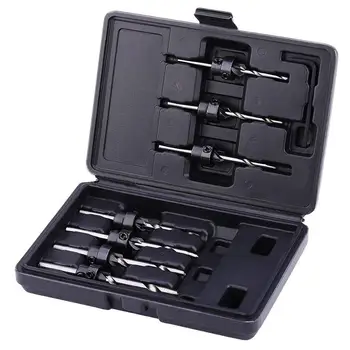 

7PCS/Lot Tapered Countersink Drill Bit Kit Woodworking Screw Hole Cutter Tap Tools