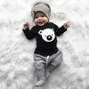 Newborn Baby Girls Boys Clothes Autumn Baby Sets Cartoon Koala T-Shirt + Striped Pants Outfits Infant Clothing 6 12 18 24 Months 1