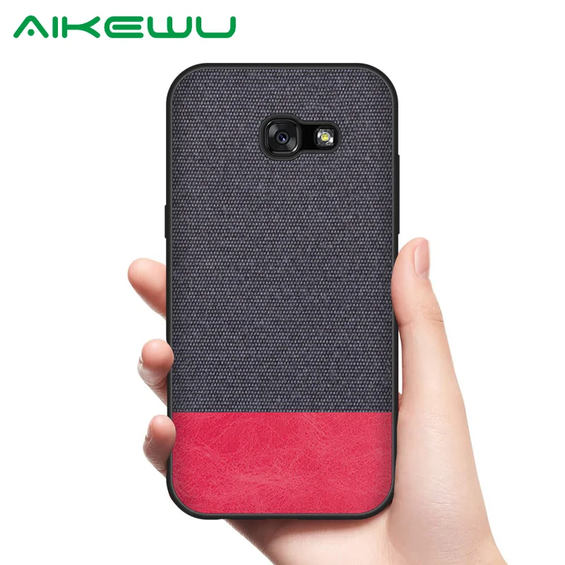 Чехол Aikewu для Samsung A3 A5 2017 A320F A520F Мягкий Силиконовый противоударный тканевый чехол