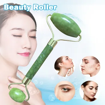 

Double End Jade Facial Massage Roller Face Anti Wrinkle Tool Beauty Massager KG66