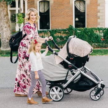 

Cool Breathable Baby Carriage Sunshade Light Proof Windproof Sun Protection Cradle Cover Solid Comfortable Exquisite Sunshade