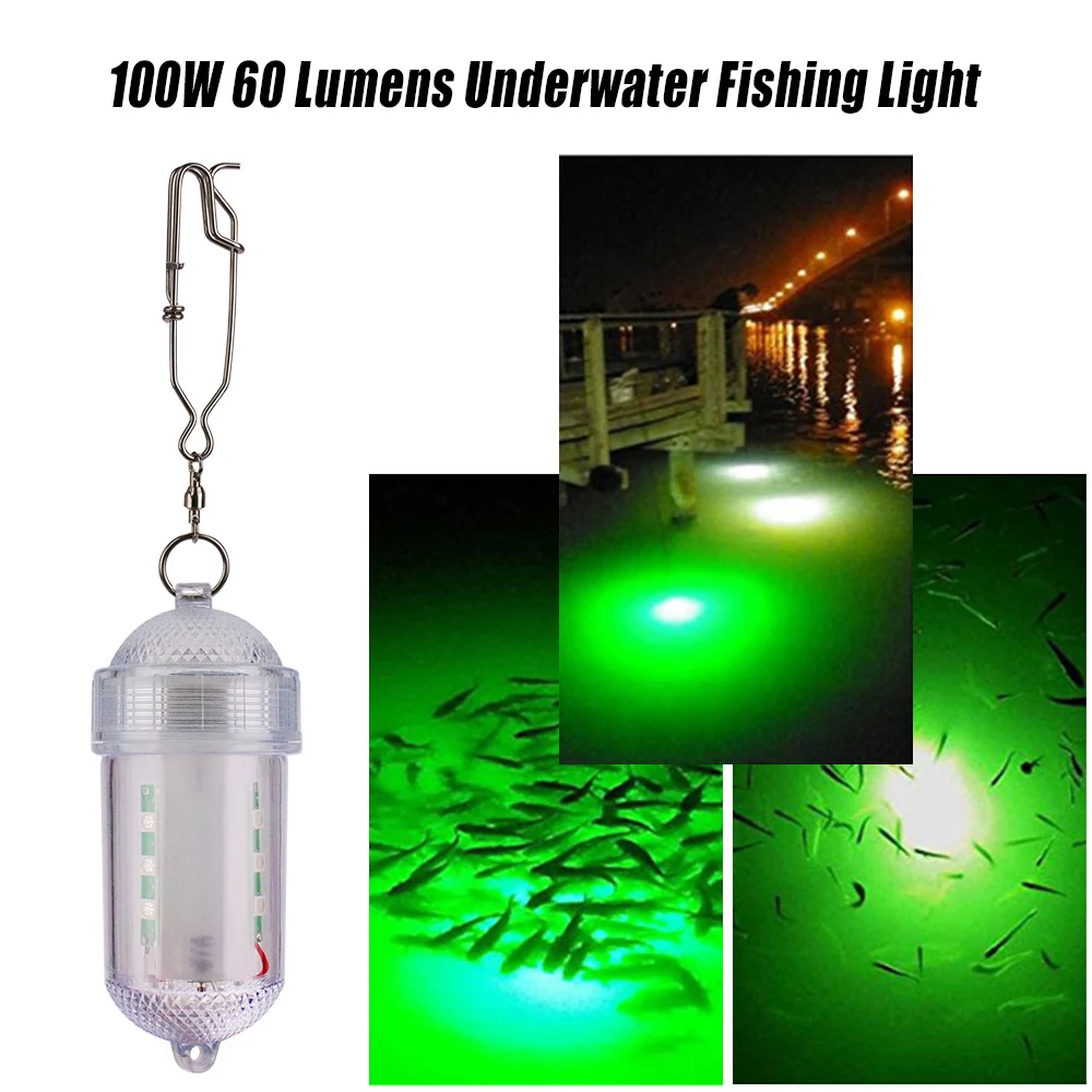 Waterproof Underwater Fishing LED Lure Light Night Fish Attracting
