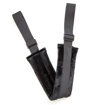 Couples Bed Sex Bandage Bind Waist Restraints Easily With Soft Black Plush Bondage Adult Sex Toys Auxiliary Products For Woman 3