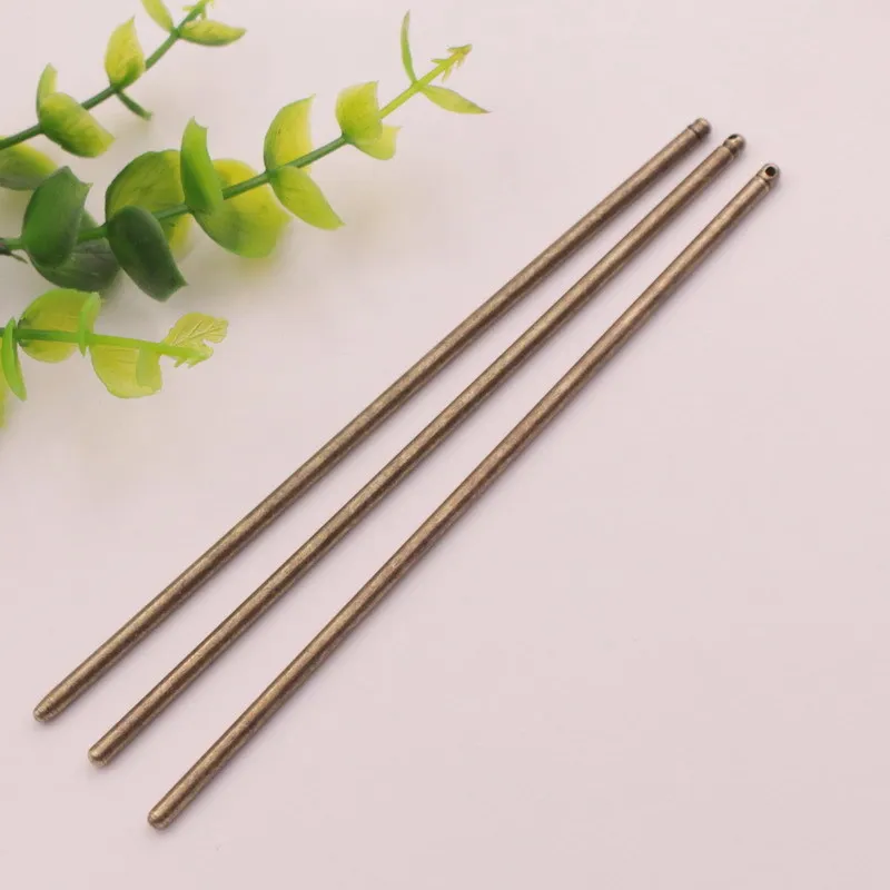 125mm Iron Single Bore Hair Stick Ancient Costume Hairpin Material Hairpin Straight Hairpin DIY Jewelry Accessories